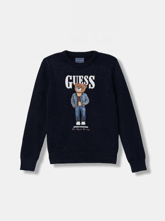 Obrázek produktu Guess Dětský svetr Guess námořnická modř