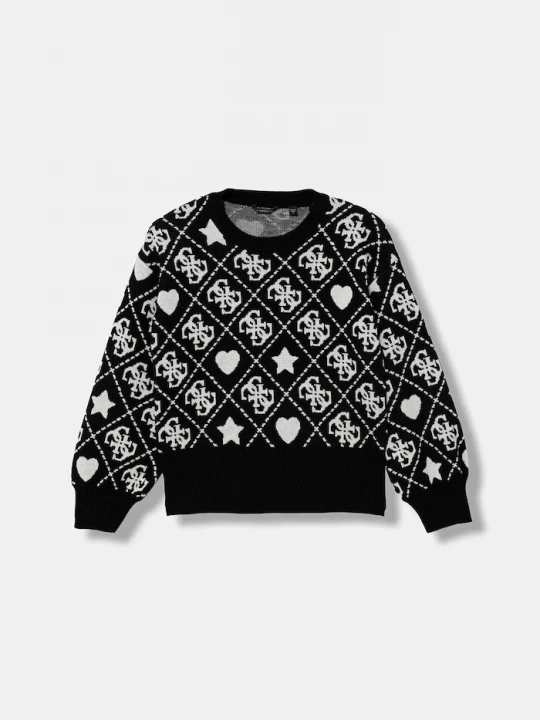 Obrázek produktu Guess Dětský svetr s příměsí vlny Guess černá