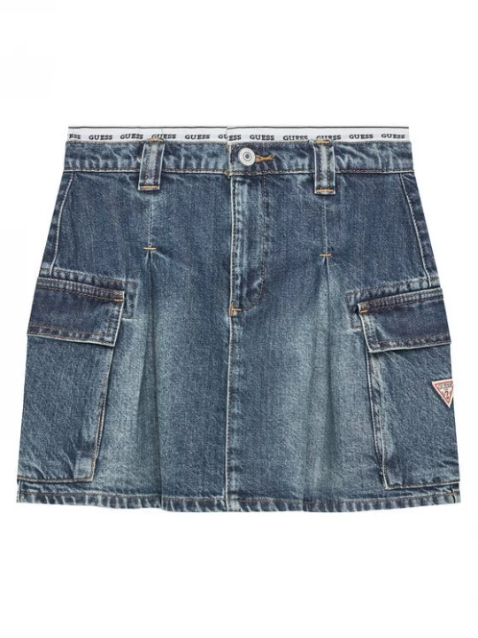Obrázek produktu Guess Džínová sukně J5RD07 D45E0 Modrá Regular Fit