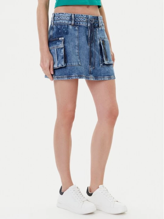 Obrázek produktu Guess Džínová sukně W5YD0L D5R01 Modrá Regular Fit