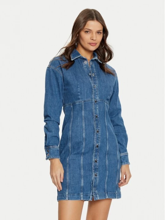 Obrázek produktu Guess Džínové šaty W5RK99 D4H71 Modrá Regular Fit