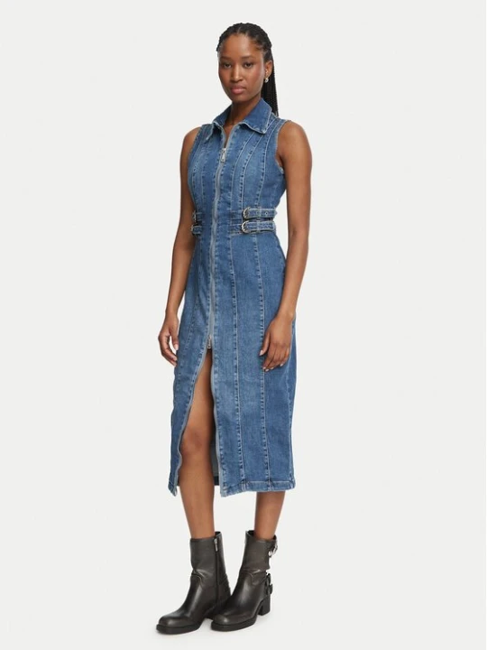 Obrázek produktu Guess Džínové šaty W6BK33 D2104 Modrá Slim Fit