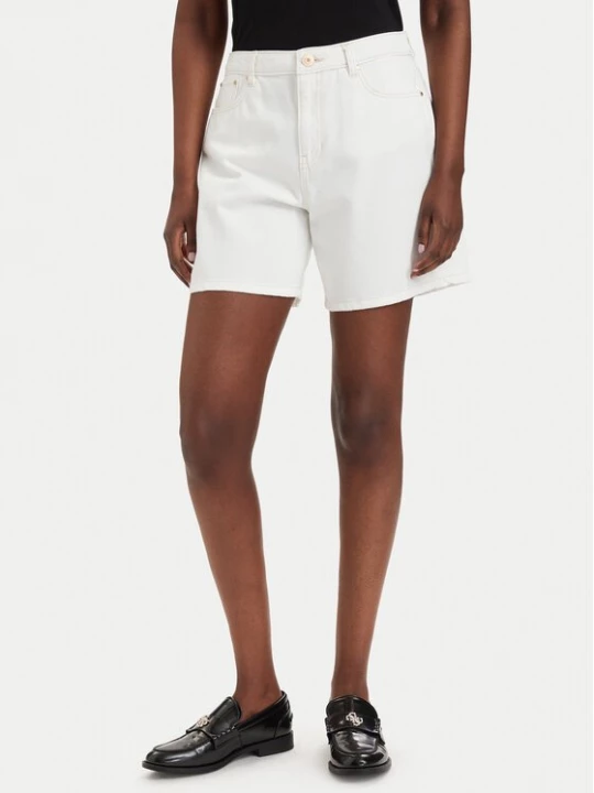 Obrázek produktu Guess Džínové šortky W6GD1A D0704 Bílá Relaxed Fit