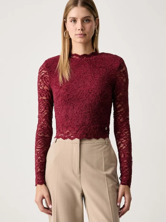Obrázek produktu Guess halenka dámská krajková DESIREE červená