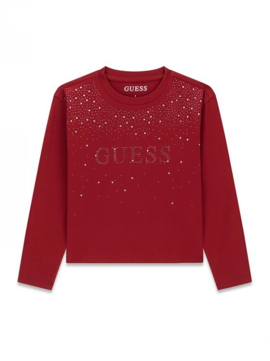 Obrázek produktu Guess Halenka J6BI08 K5778 Tmavě červená Regular Fit