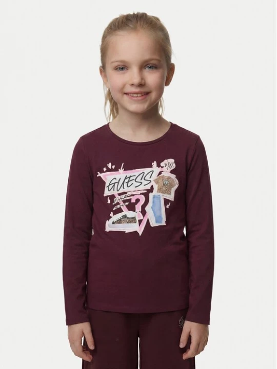 Obrázek produktu Guess Halenka J6YI01 K3664 Bordó Regular Fit