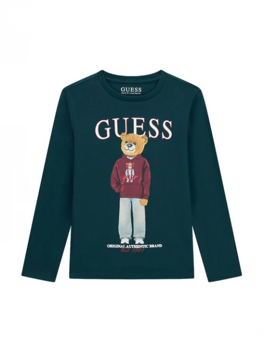 Obrázek produktu Guess Halenka L6YI20 K3752 Tmavě zelená Regular Fit