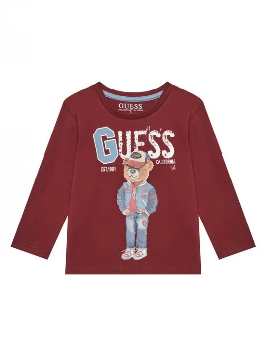 Obrázek produktu Guess Halenka N5YI23 K8HM4 Bordó Regular Fit