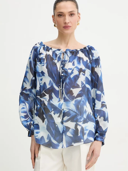 Obrázek produktu Guess halenka se spadlými rameny dámská ORSOLA modrá
