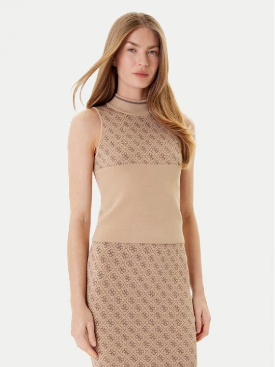 Obrázek produktu Guess Halenka W3YR26 Z37K0 Béžová Slim Fit
