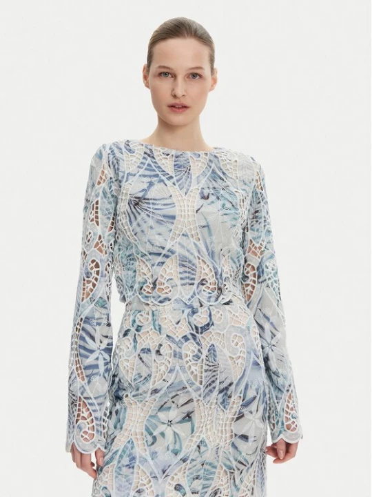 Obrázek produktu Guess Halenka W5GH0T WHAD2 Modrá Regular Fit