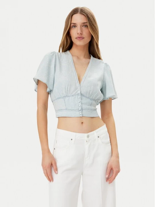 Obrázek produktu Guess Halenka W5GH82 D5N81 Světle modrá Regular Fit