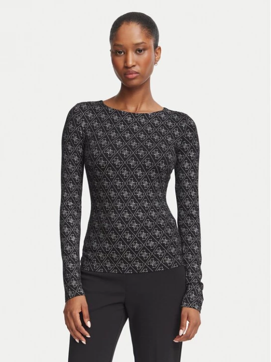Obrázek produktu Guess Halenka W6BP26 K6284 Černá Slim Fit