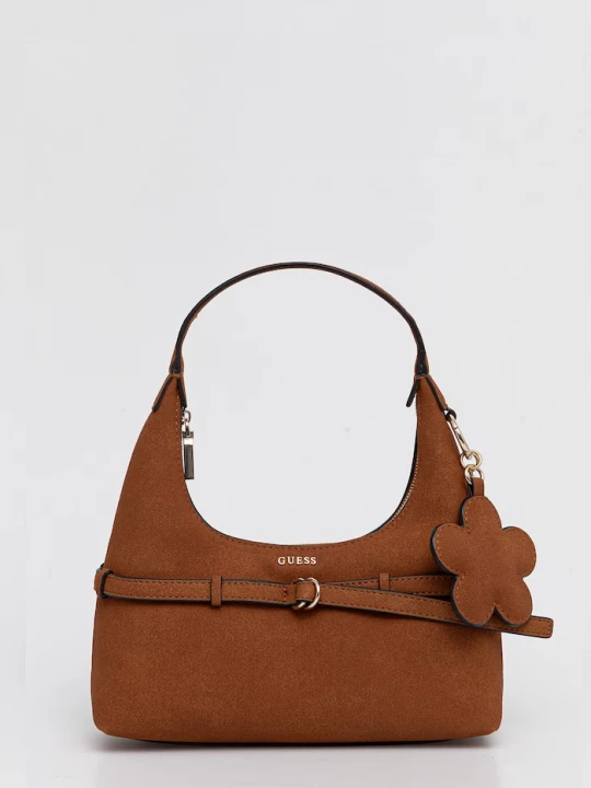 Obrázek produktu Guess hobo kabelka dámská z imitace semiše TAYLOR hnědá