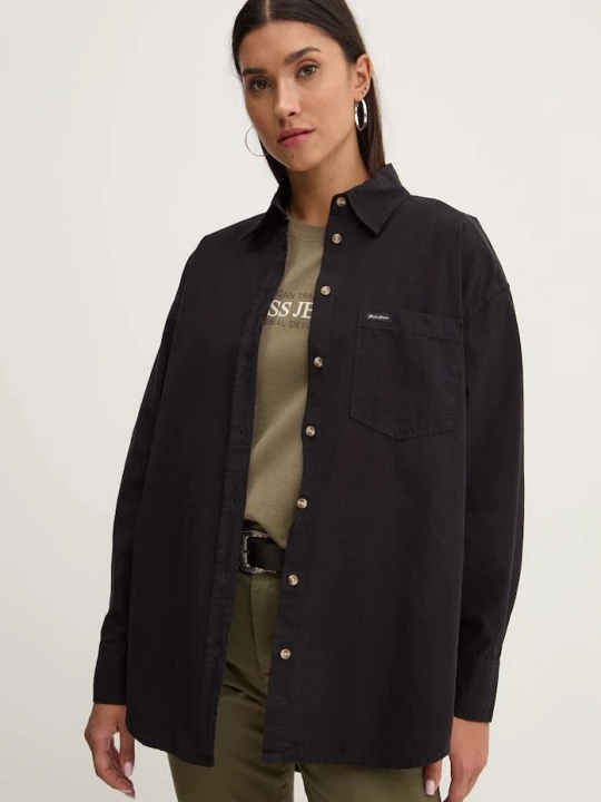 Obrázek produktu Guess Jeans Bavlněná košile Guess Jeans černá