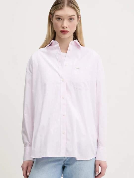 Obrázek produktu Guess Jeans Bavlněná košile Guess Jeans růžová