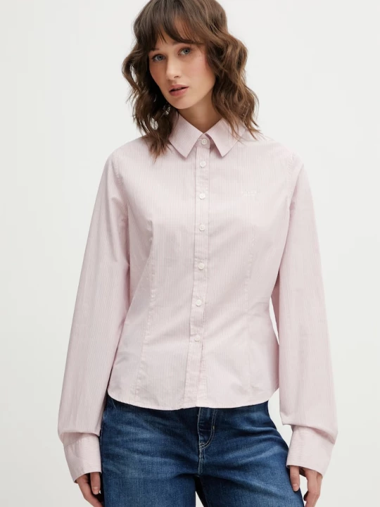Obrázek produktu Guess Jeans Bavlněná košile Guess Jeans růžová