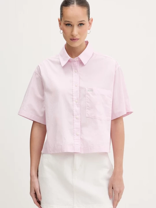 Obrázek produktu Guess Jeans Bavlněná košile Guess Jeans růžová