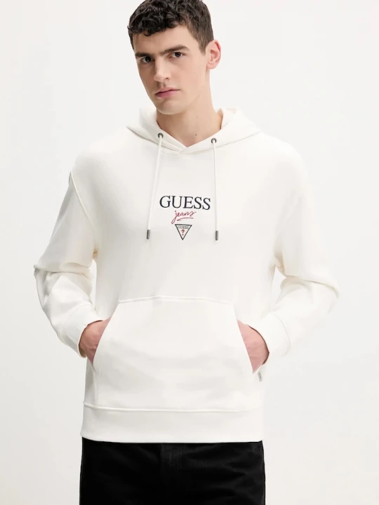 Obrázek produktu Guess Jeans Bavlněná mikina Guess Jeans béžová
