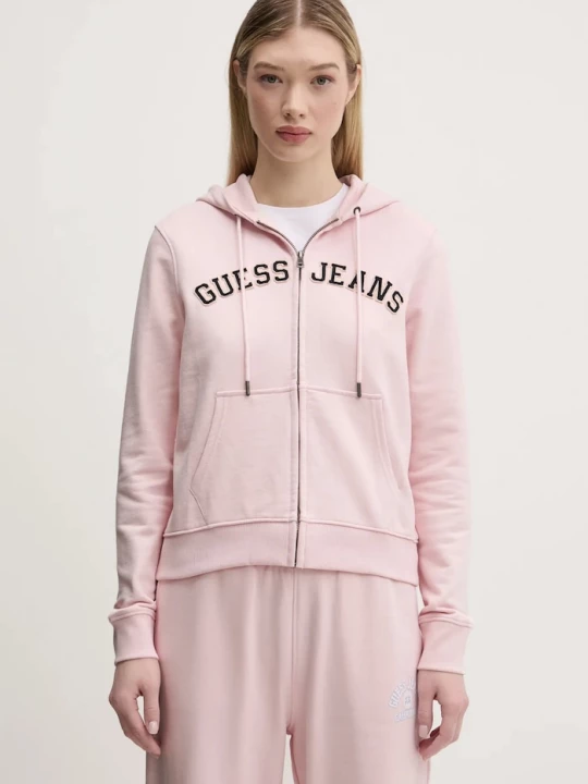 Obrázek produktu Guess Jeans Bavlněná mikina růžová