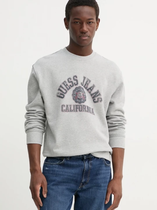 Obrázek produktu Guess Jeans Bavlněná mikina šedá