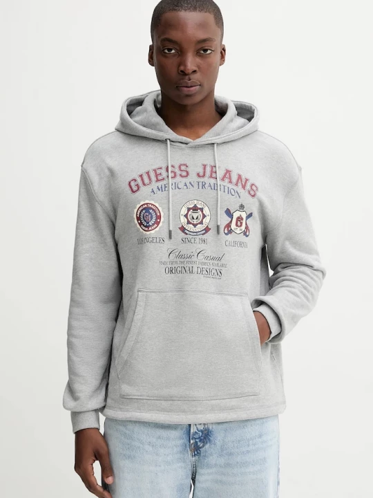 Obrázek produktu Guess Jeans Bavlněná mikina šedá
