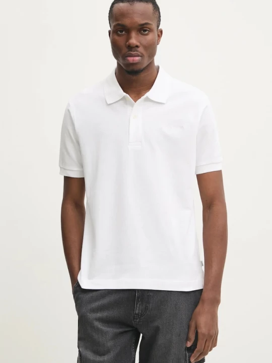 Obrázek produktu Guess Jeans Bavlněné polo tričko bílá