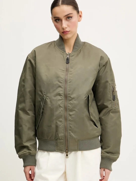 Obrázek produktu Guess Jeans Bomber bunda Guess Jeans zelená