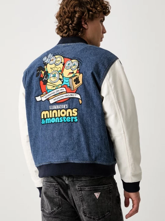 Obrázek produktu Guess Jeans bomber pánský džínový námořnická modř