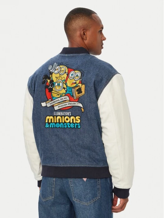 Obrázek produktu Guess Jeans Bunda bomber 183630 Modrá Classic Fit