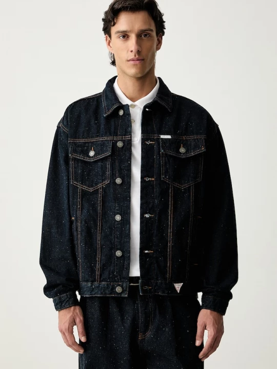 Obrázek produktu Guess Jeans džínová bunda pánská džínová námořnická modř