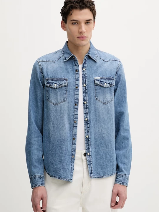 Obrázek produktu Guess Jeans Džínová košile Guess Jeans modrá