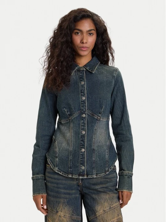 Obrázek produktu Guess Jeans džínová košile W5BH47 D4ON3 Tmavomodrá Regular Fit
