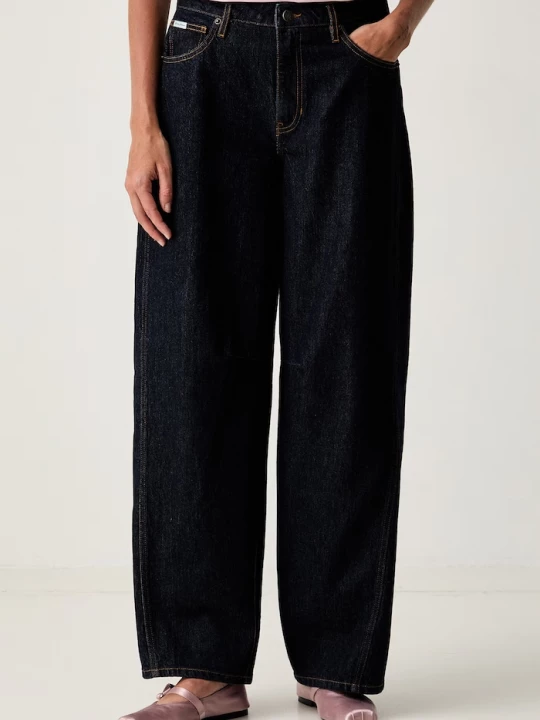 Obrázek produktu Guess Jeans džíny barrel dámské námořnická modř