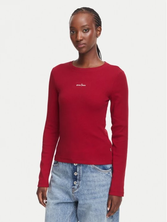 Obrázek produktu Guess Jeans Halenka W6YP14 K3821 Bordó Slim Fit