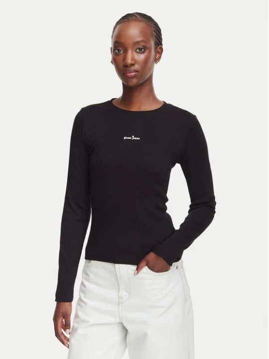 Obrázek produktu Guess Jeans Halenka W6YP14 K3821 Černá Slim Fit