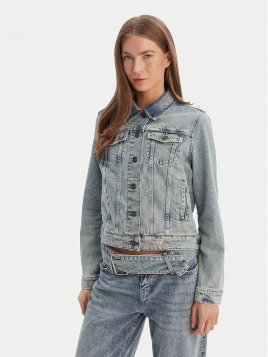 Obrázek produktu Guess Jeans Jeansová bunda W6RN55 D5M4I Modrá Regular Fit