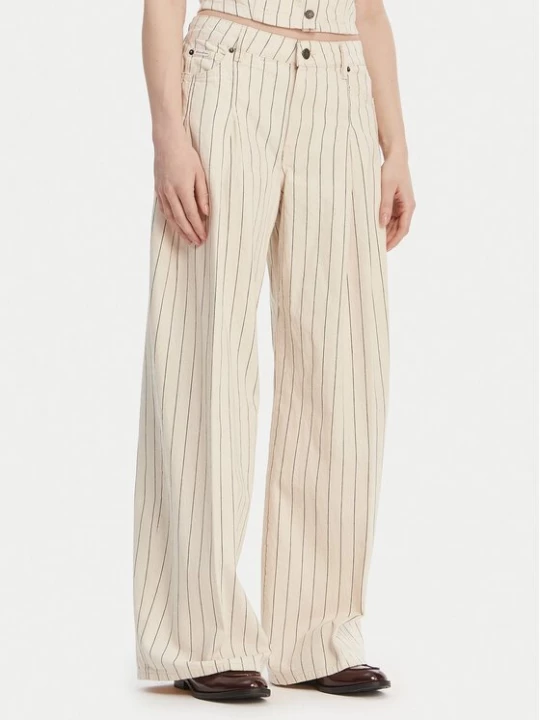 Obrázek produktu Guess Jeans Jeansy W6GA2U D7961 Écru Wide Leg Krémová