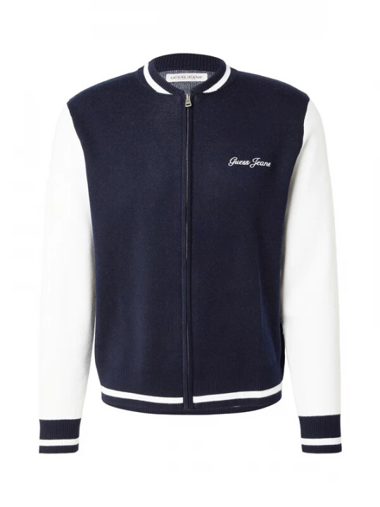 Obrázek produktu GUESS JEANS Kardigan námořnická modř / bílá