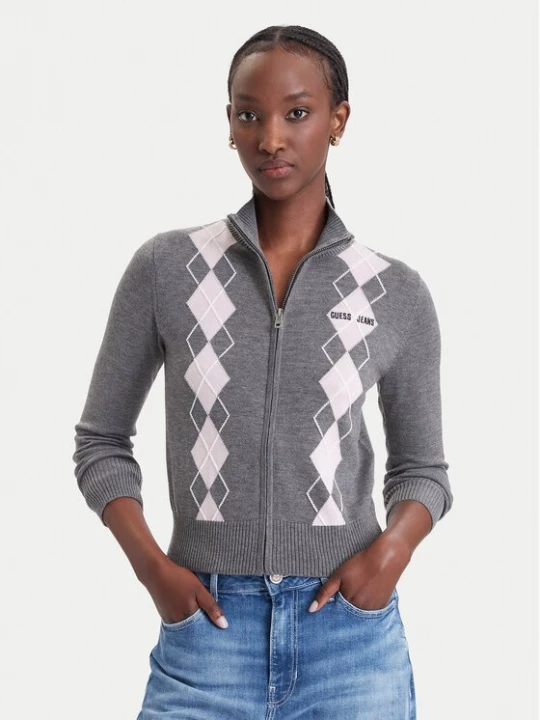 Obrázek produktu Guess Jeans Kardigan W6BR10 Z1253 Šedá Regular Fit