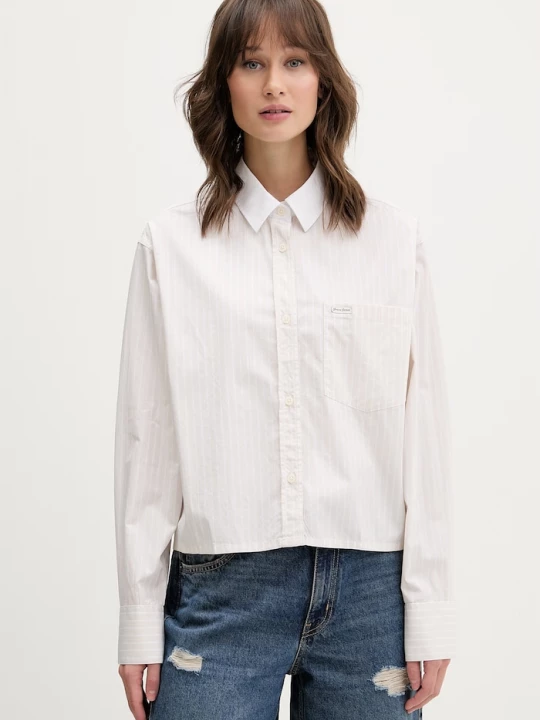 Obrázek produktu Guess Jeans košile dámská bavlněná béžová