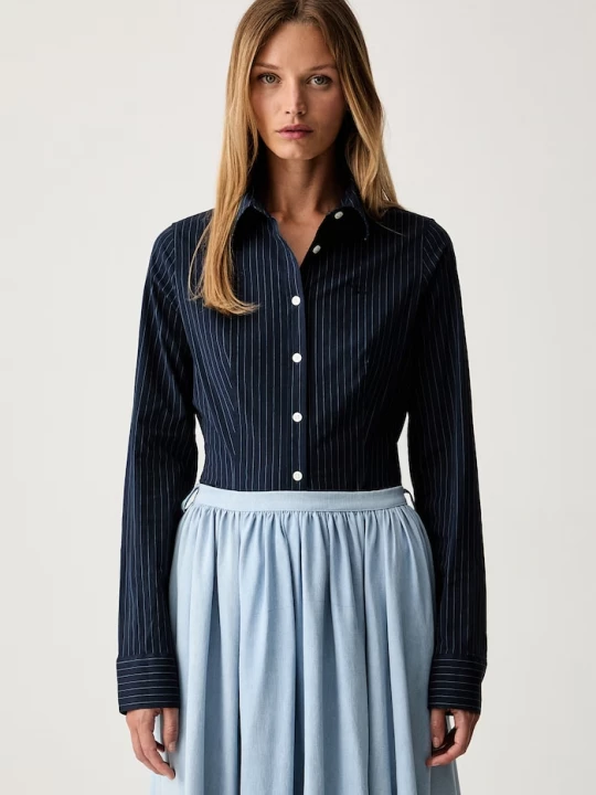 Obrázek produktu Guess Jeans košile dámská bavlněná s elastanem námořnická modř