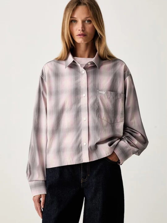 Obrázek produktu Guess Jeans košile dámská bavlněná šedá