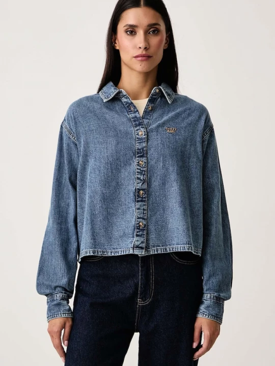 Obrázek produktu Guess Jeans košile dámská džínová modrá