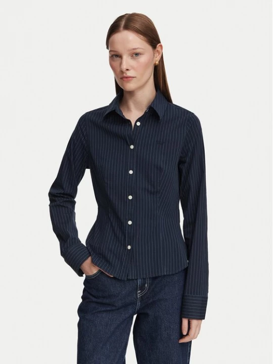 Obrázek produktu Guess Jeans Košile W6YH11 W2835 Tmavomodrá Slim Fit