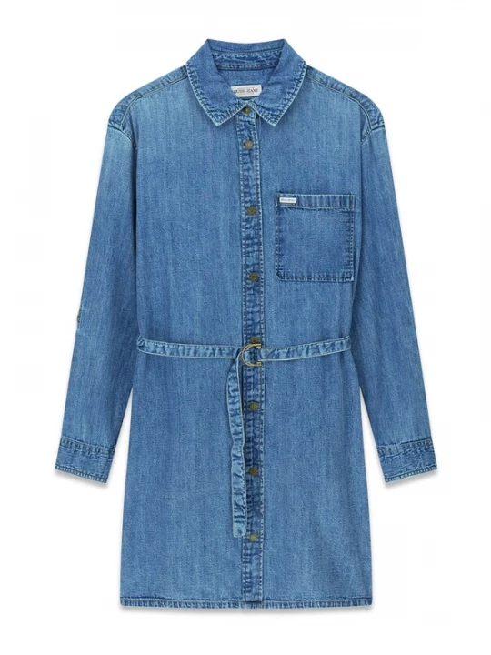 Obrázek produktu GUESS JEANS Košilové šaty modrá džínovina