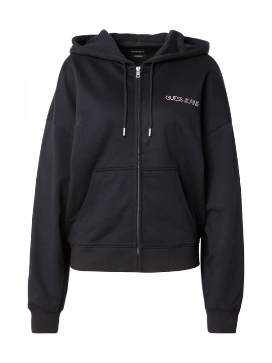 Obrázek produktu GUESS JEANS Mikina růže / černá / průhledná