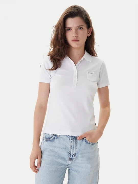 Obrázek produktu Guess Jeans Polokošile W5GP73 KCYR1 Bílá Regular Fit