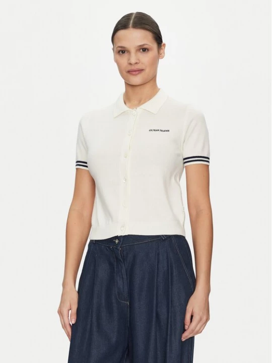 Obrázek produktu Guess Jeans Polokošile W5GR03 Z3HO2 Krémová Regular Fit