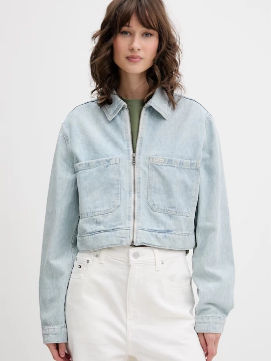 Obrázek produktu Guess Jeans přechodová bunda dámská džínová modrá